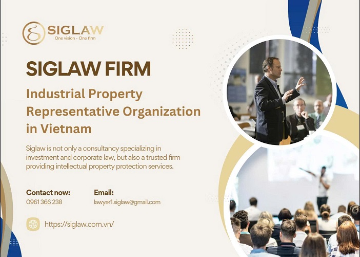 SIGLAW OFFICIALLY RECOGNIZED AS AN INDUSTRIAL PROPERTY REPRESENTATIVE ORGANIZATION IN VIETNAM