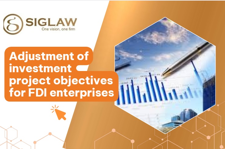 Adjustment of investment project objectives for FDI enterprises