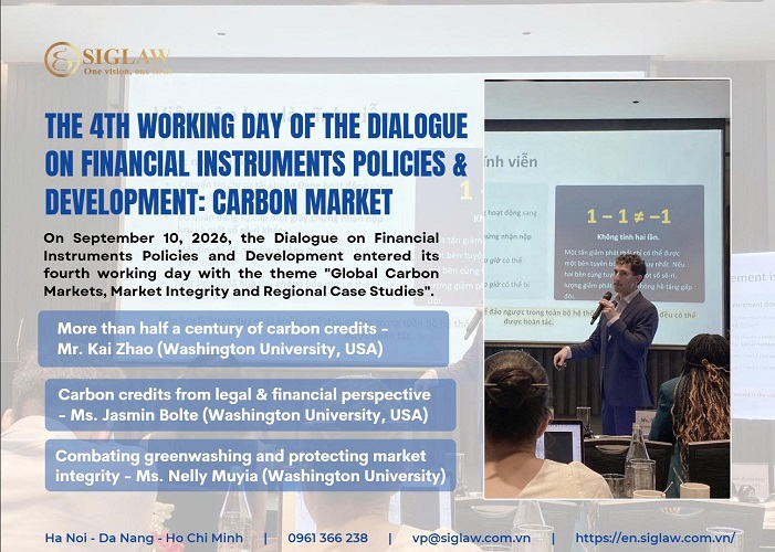 SIGLAW ACCOMPANIES THE FOURTH WORKING DAY OF THE DIALOGUE ON FINANCIAL INSTRUMENTS POLICIES AND DEVELOPMENT